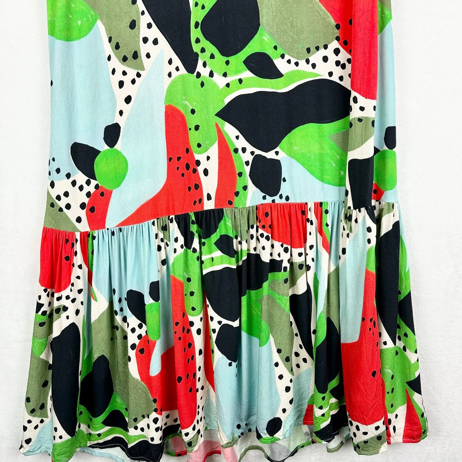 Anthropologie Corey Lynn Calter Midi Dress Size Small Ecovero Twill Multicolor - Image 4