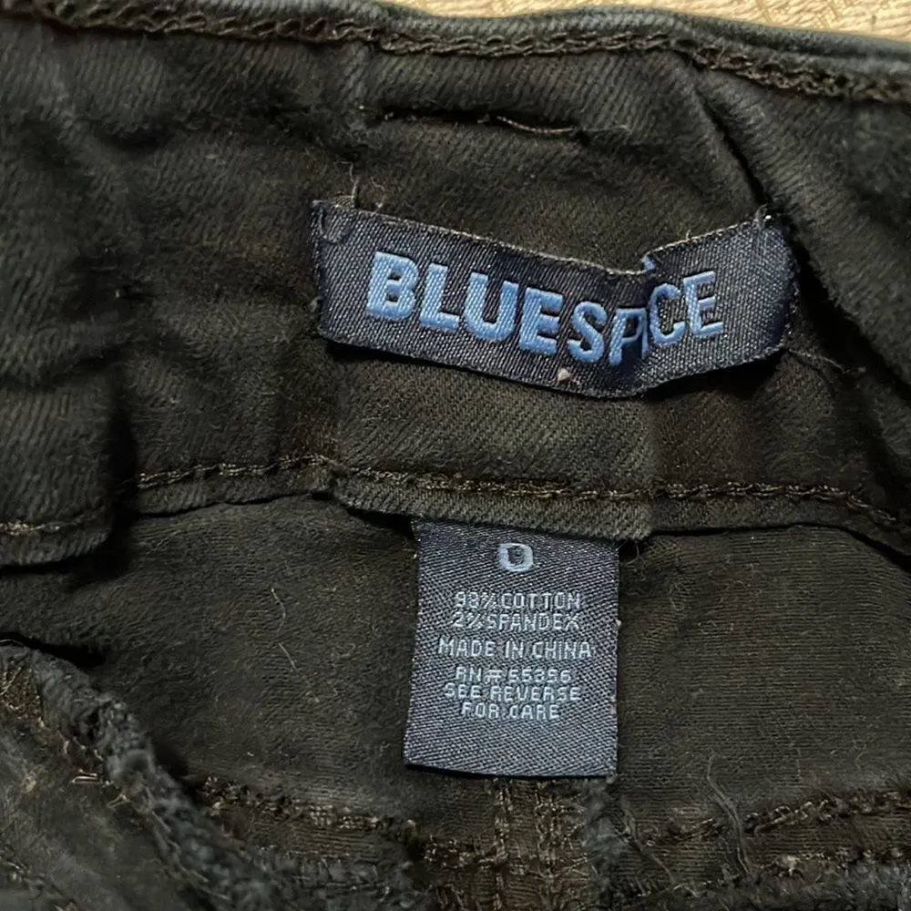 Blue spice Black Distressed Button Fly Jeans - 0 - Image 3