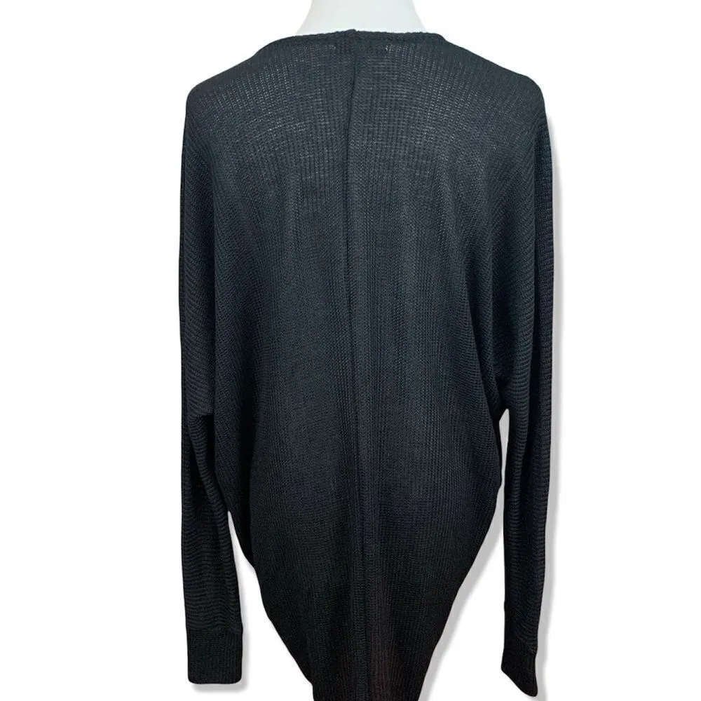 Vera Wang Princess black dolman sleeve open cardigan duster sweater Size XS - Image 3