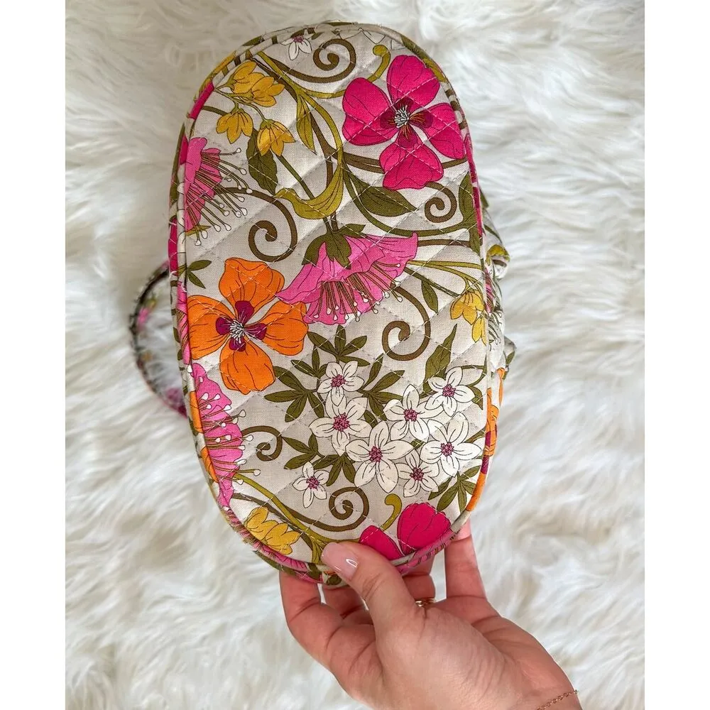Vera Bradley Bucket Bag Quick Draw Crossbody Bag Tea Garden Print - Image 5