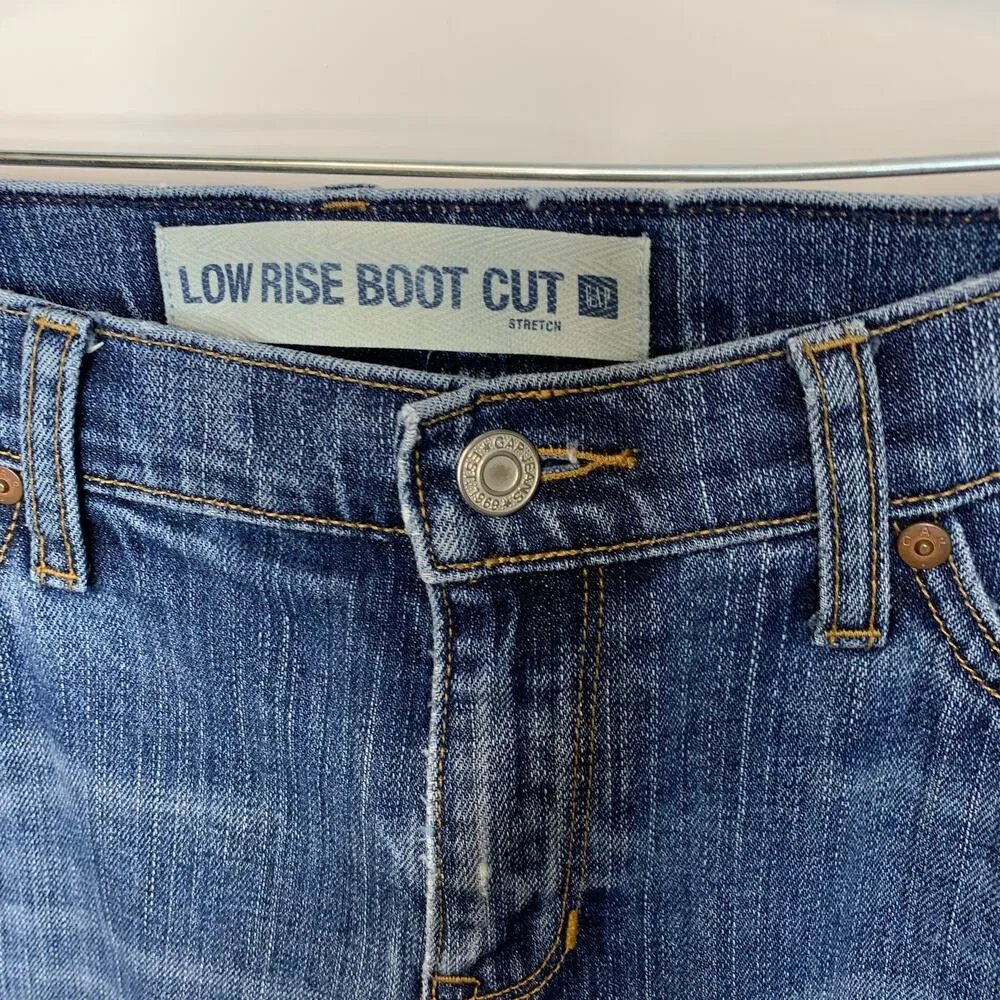 Y2k Gap Low Rise Boot Cut Jeans Sz 4A - Image 7