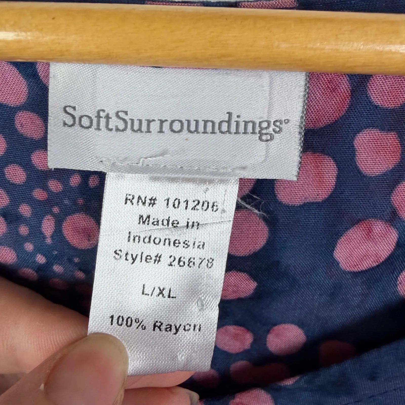 Soft Surroundings Tunic Top Size L/XL Lightweight Artsy Flowy Festival Resort - Image 6