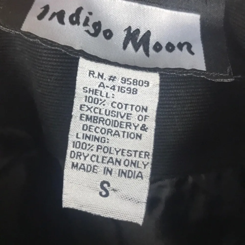 Indigo Moon black jacket with embellishments. - Image 5
