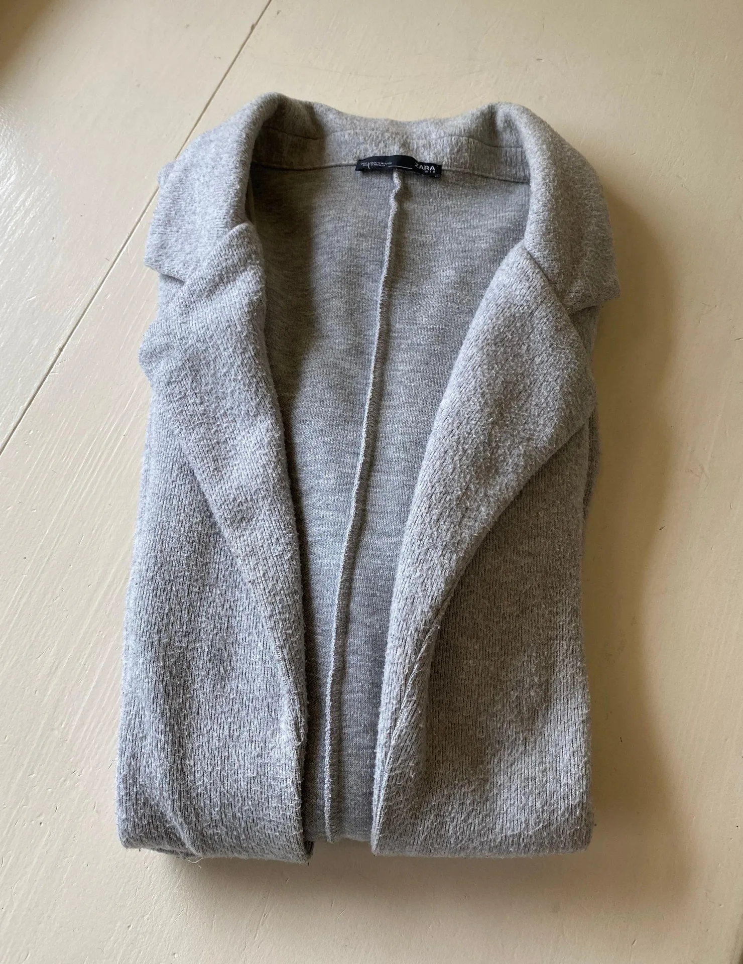 ZARA Gray Knit Blazer - Image 2