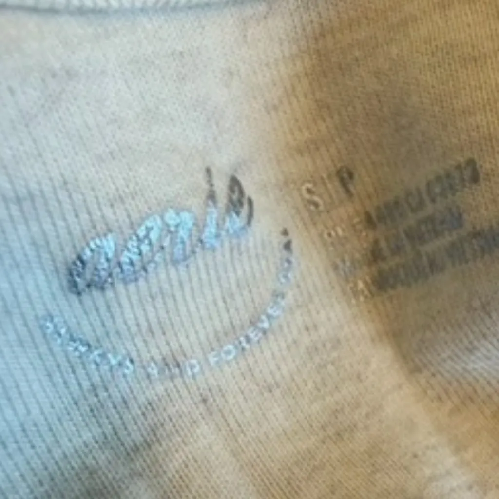 Aerie Cream Long Sleeve Scoop Neck Crop Top Blouse Shirt Stretch Size Small - Image 10