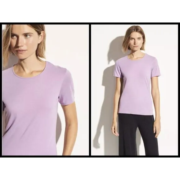 💕VINCE💕 Solid Crew Neck T-Shirt - Cotton/Modal Medium M NWT - Image 2