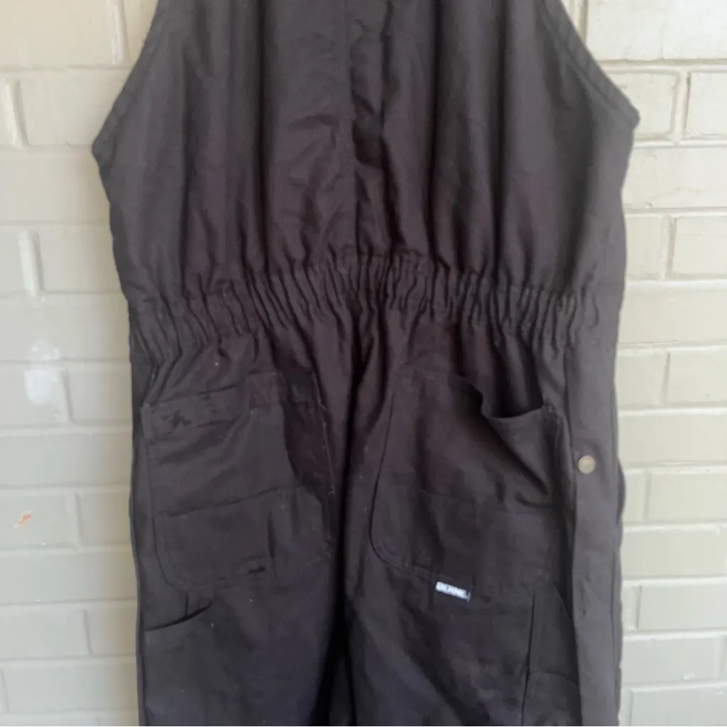 NWT Berne Workwear Insulated Bib Overall Black Canvas Womens Large Tall Utility Size undefined - Image 10