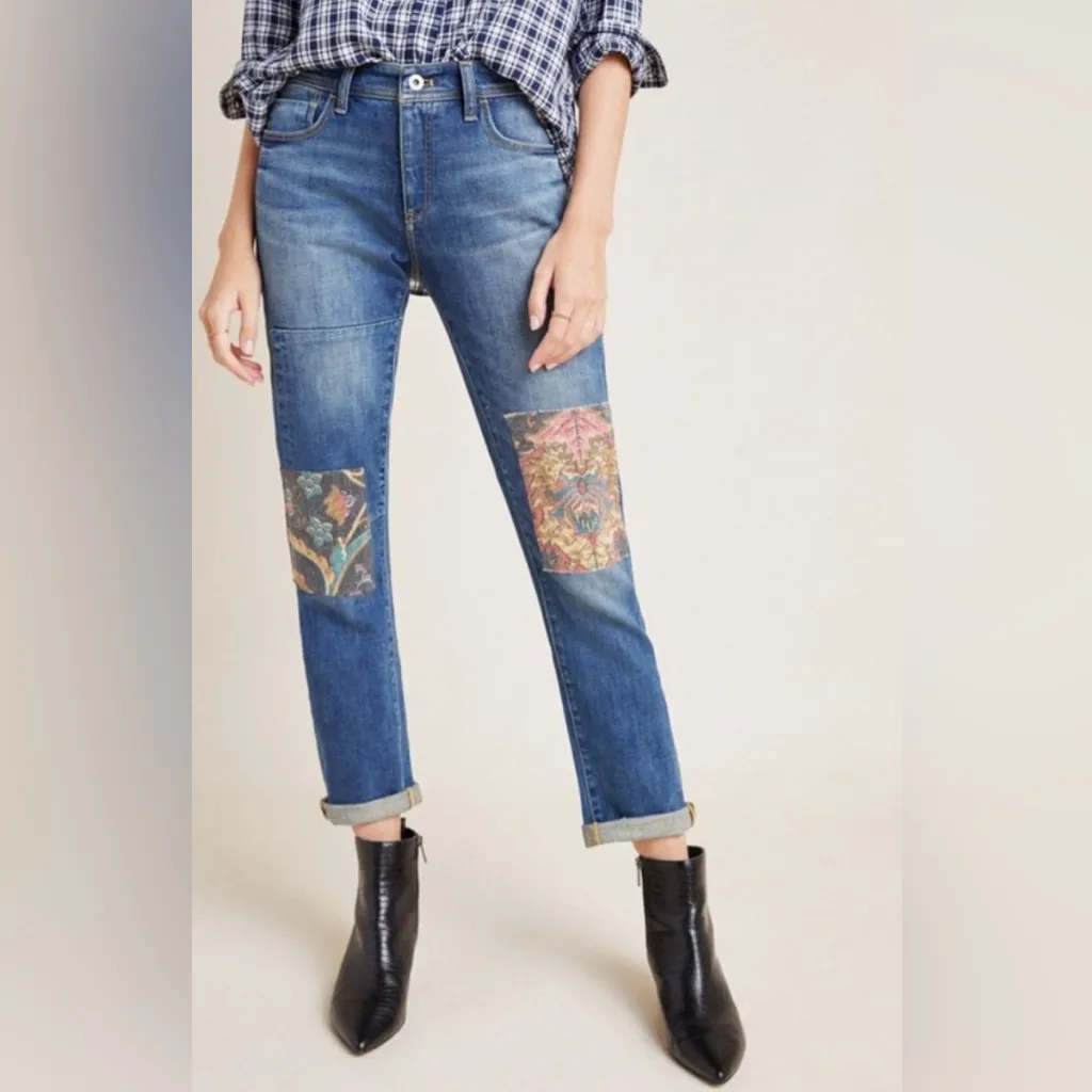 Anthropologie Pilcro Tapestry Slim Fit Boyfriend jeans sz 29 - Image 6