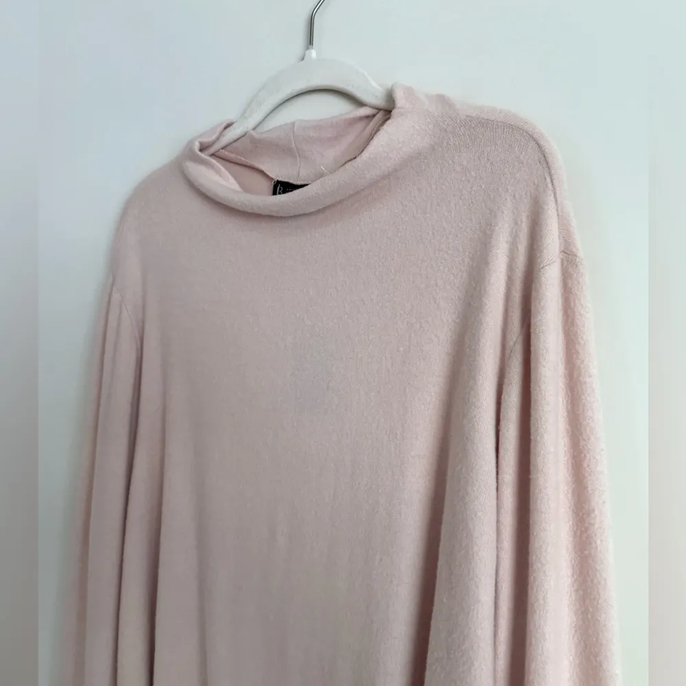 Bobeau Mock Neck Sweater Long Sleeve Ruffled Cuffs - Size 1X - NWT - Image 5