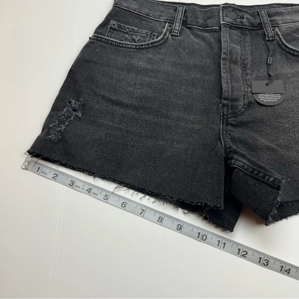 Rails The Fairfax High Rise Cutoff Short Womens SZ 28 Faded Black Denim Jean NEW - Image 9