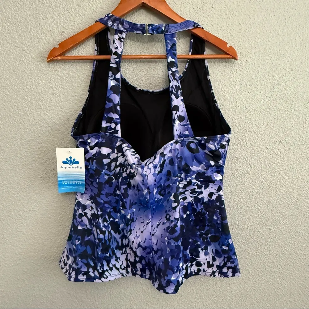 NWT Swimsuits for‎ all Aquabelle Tankini Top Size 16 Black - Image 2