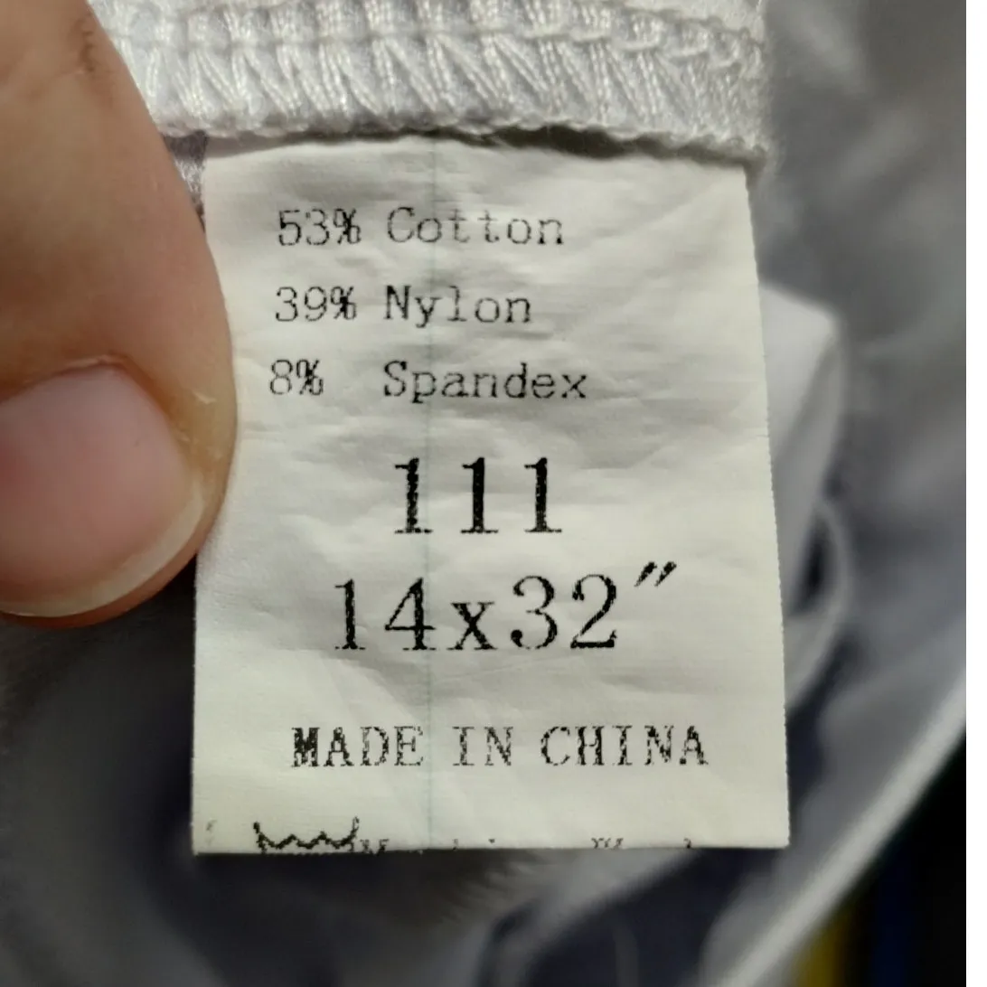 White High Rise Straight Leg Womens Chino Style Pants Size 14 (See Measurements) - Image 3