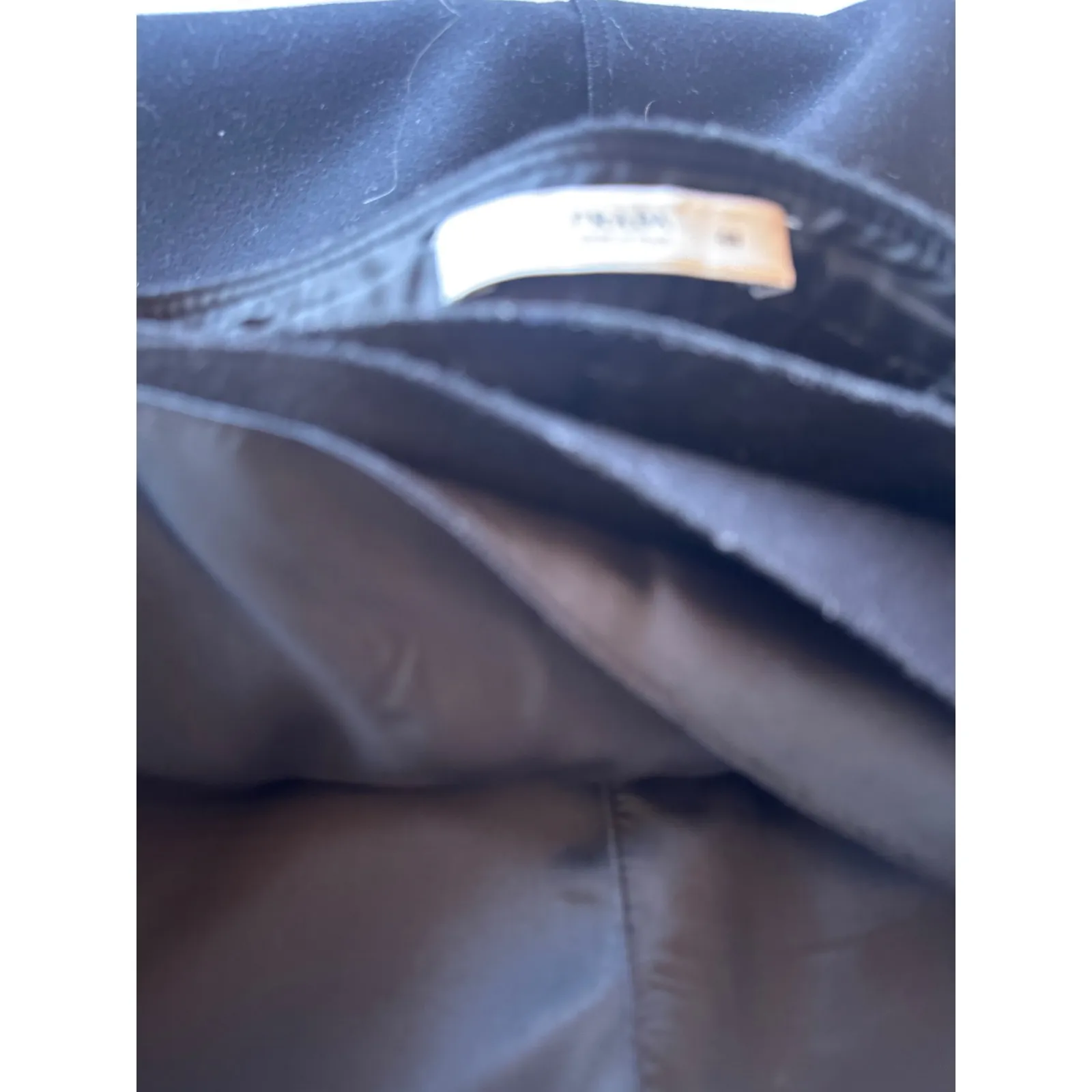 Prada Navy Wool Pencil Skirt – Size 44 (Fits M/L) - Image 5