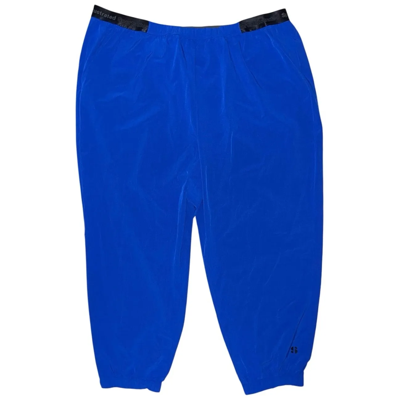 Sports Illustrated Womens Sz 2X Blue Athletic Board Jogger Pants Elastic Waist - Image 2