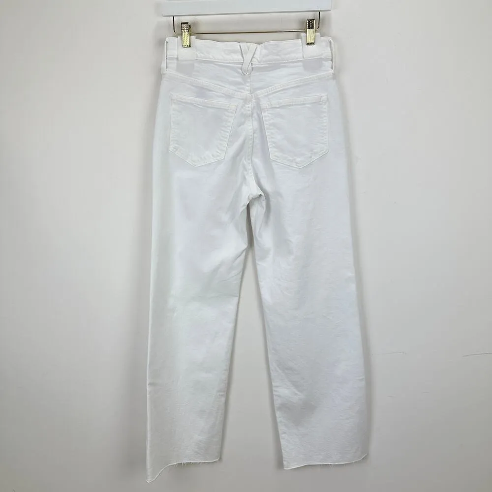 J.Crew Petite Full Length Slim Wide Leg Jean White Relaxed High Rise US 26 NWT - Image 6