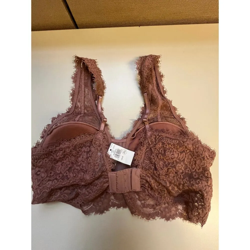 Rustic Bronze  Lace Bralette -sz M - Image 2