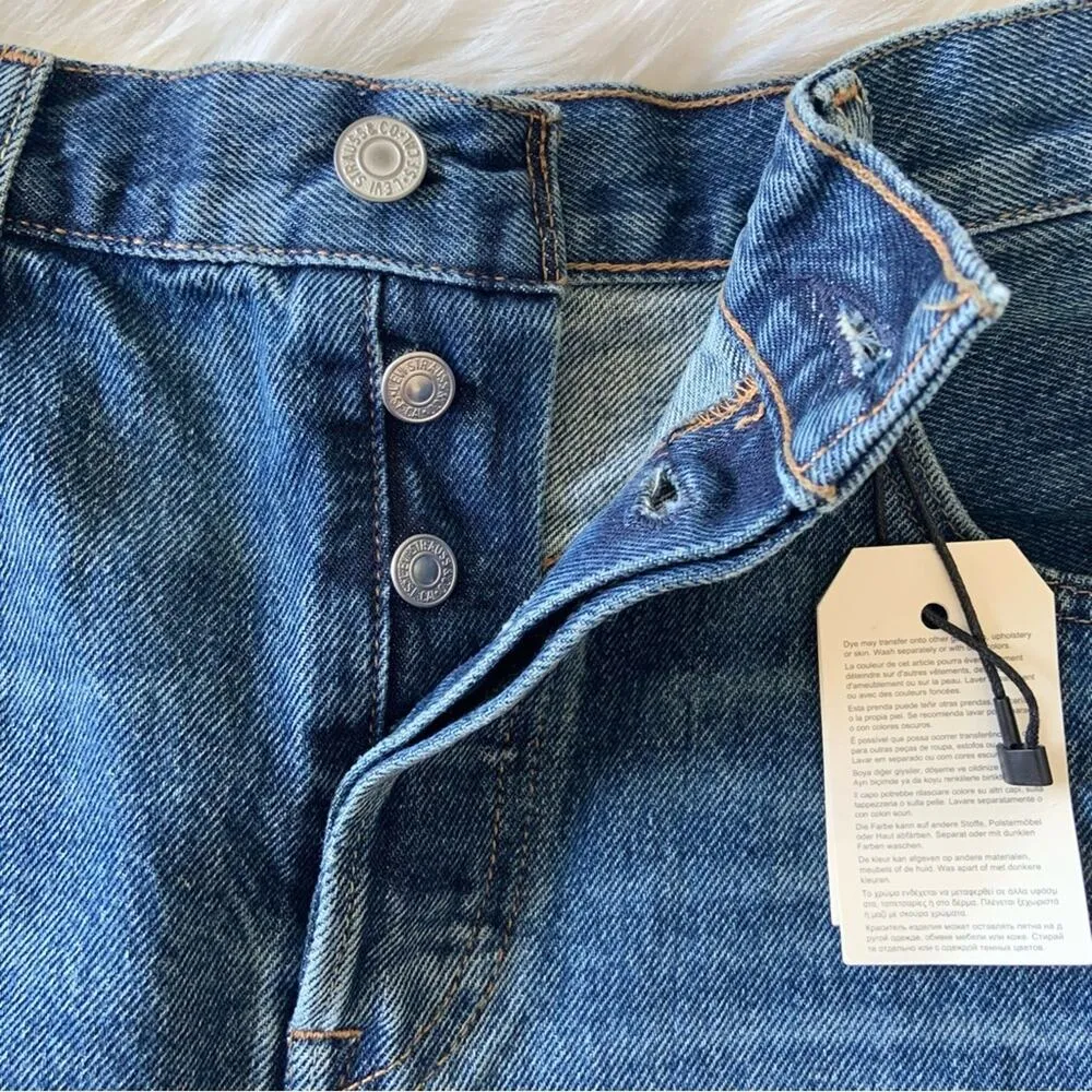 Levi’s Premium 501 High Rise Jean Shorts Size 28 NEW WITH TAGS Retail $69 - Image 2