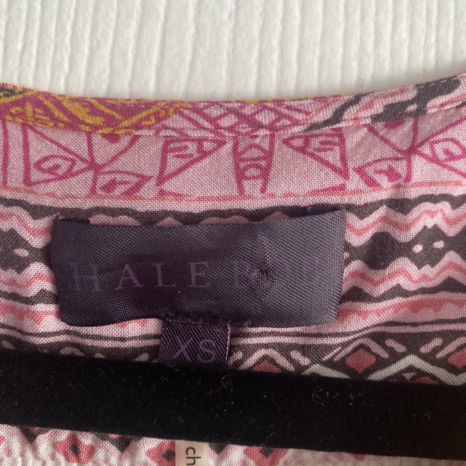 Hale Bob Women's Colorful Boho Blouse XS Festival Hippie Indie Colorful Long - Image 2