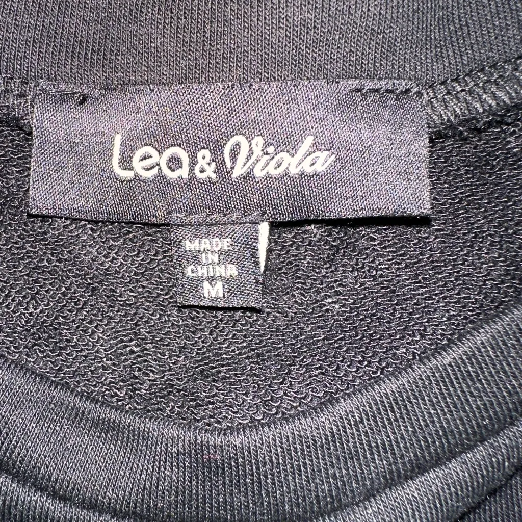 Saks 5th Avenue Lea & Viola
Blouse Striped Twofer Top in Black Size M - Image 6