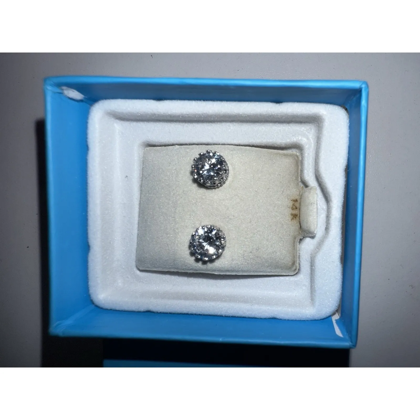 PIERCING PAGODA Cubic Zirconia Stud Earrings in 14K Gold‎ - Image 2