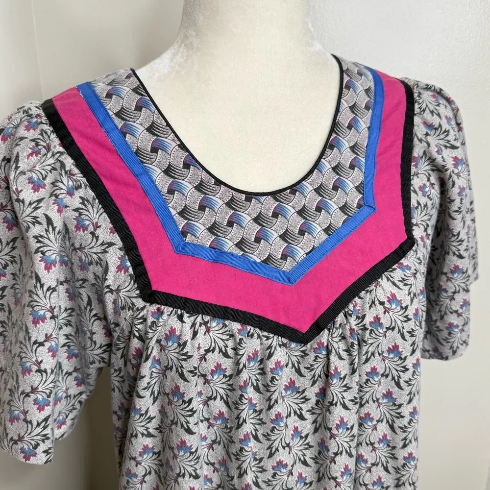 Vintage 80s Carol Bennett Hawaii Liberty House MuuMuu Long House Dress No Size Pink Size undefined - Image 3