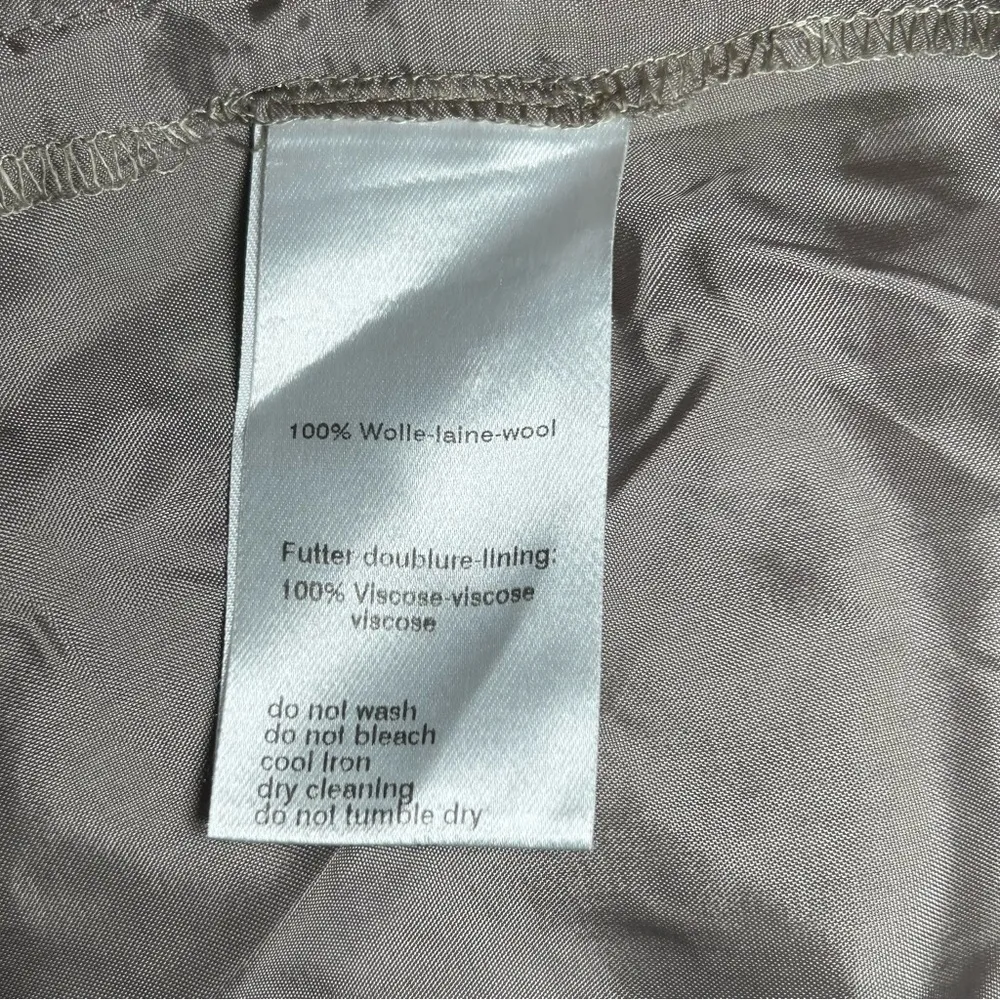 Akris tan brown 100% wool pleated midi skirt women’s size small 6 - Image 11