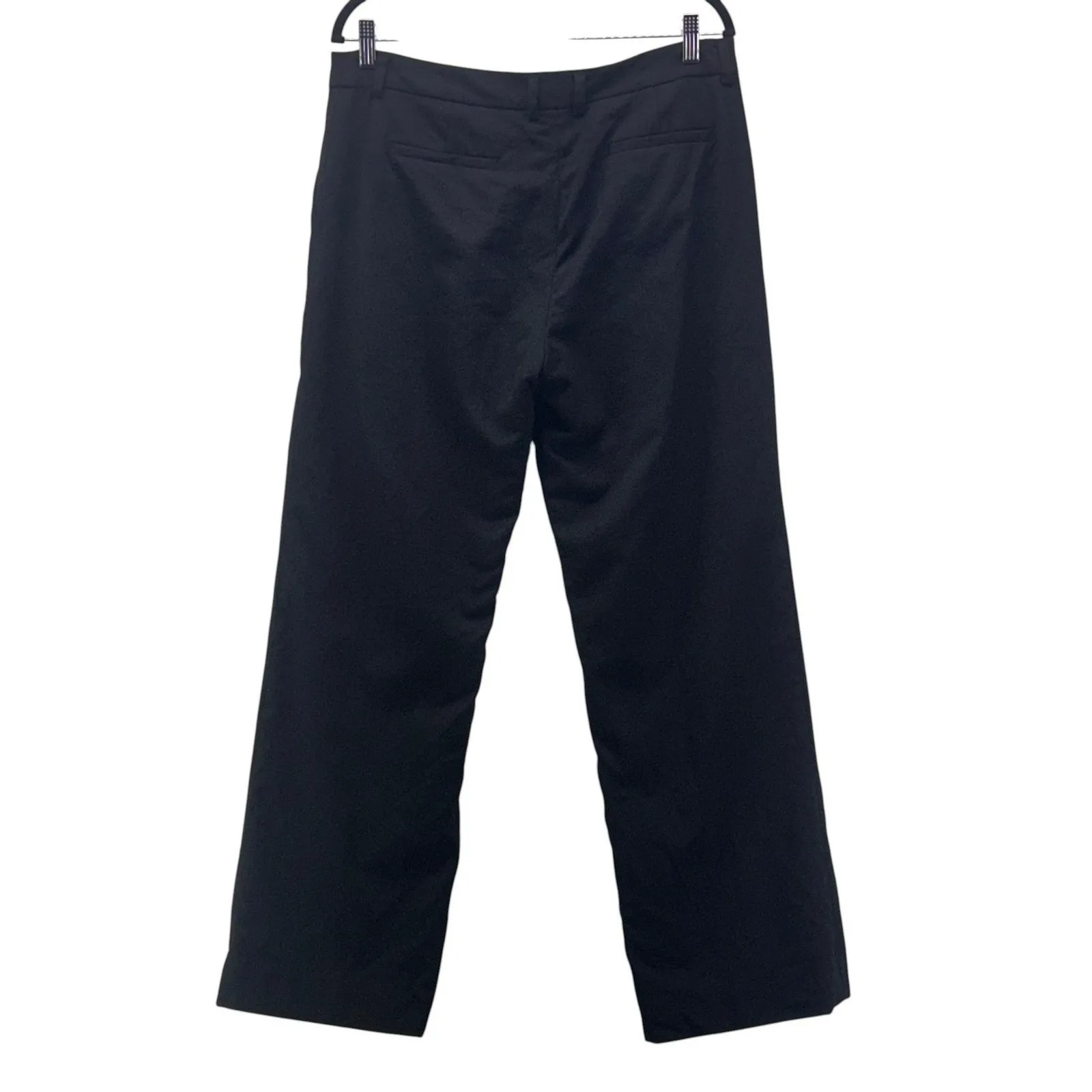 Garnet Hill Wool Dress Pants Black 12 - Image 2