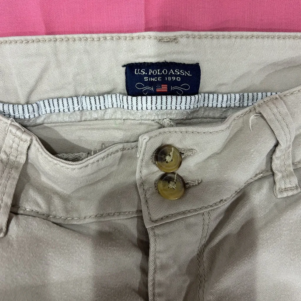 US Polo Association Women’s Straight Leg Khakis Y2K - Image 3