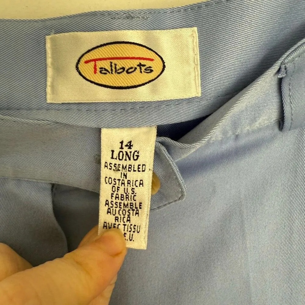 Vintage Talbots Women’s 14 Long Blue Ankle Pants - Image 2
