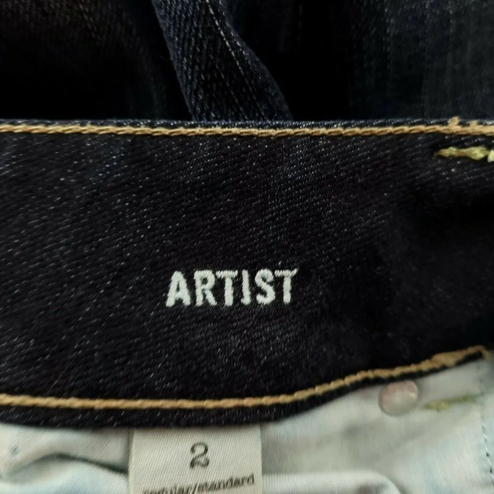 American Eagle Artist Stretch Medium Blue Wash Womens Size 2R (28x25) EUC - Image 9