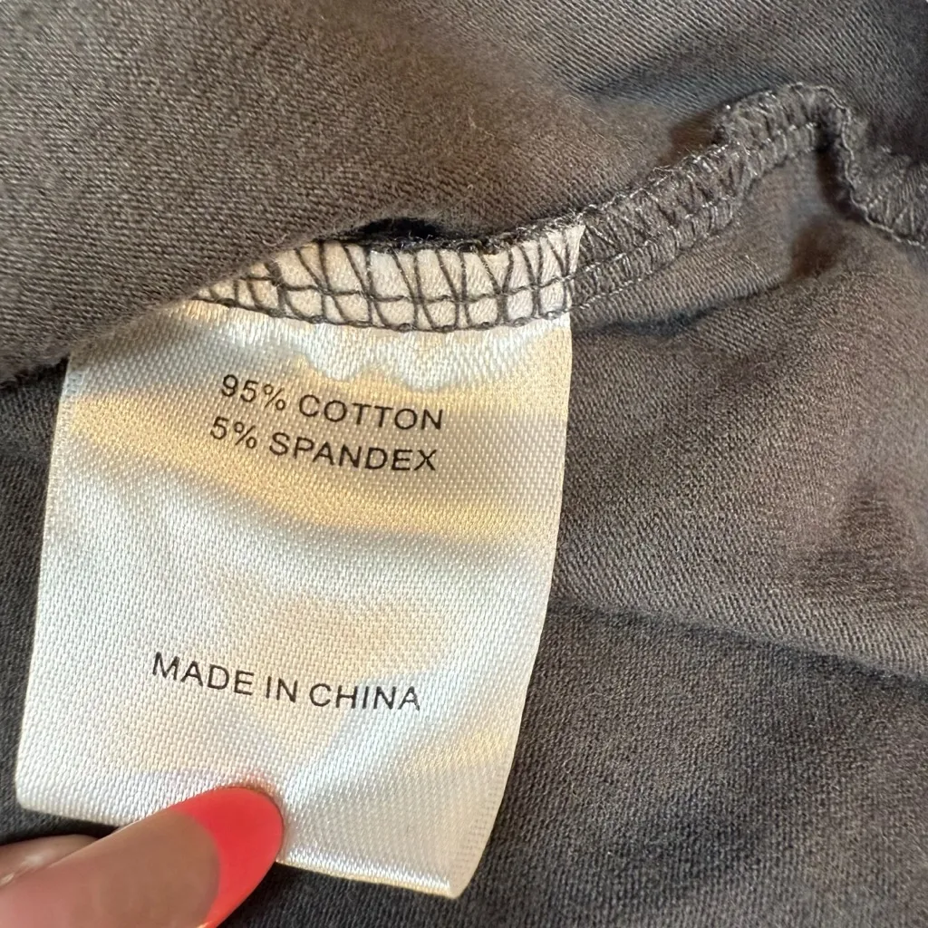 Wildfox Size M After‎ The Storm Cutout Baby Tee Gray Crop Y2K Style Trendy - Image 5