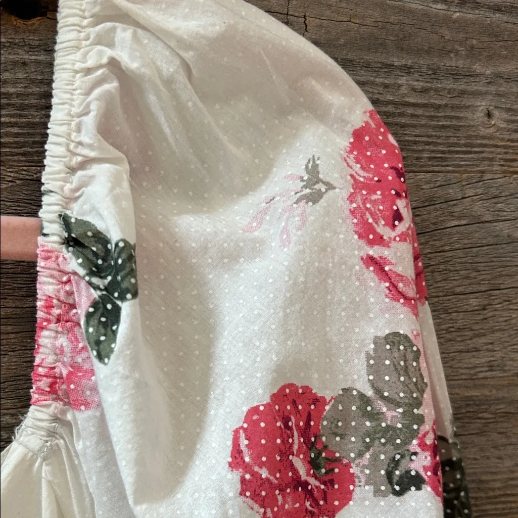 LoveShackFancy Firefly Midi Dress in Paradise Pink Floral Size Medium NWT - Image 5