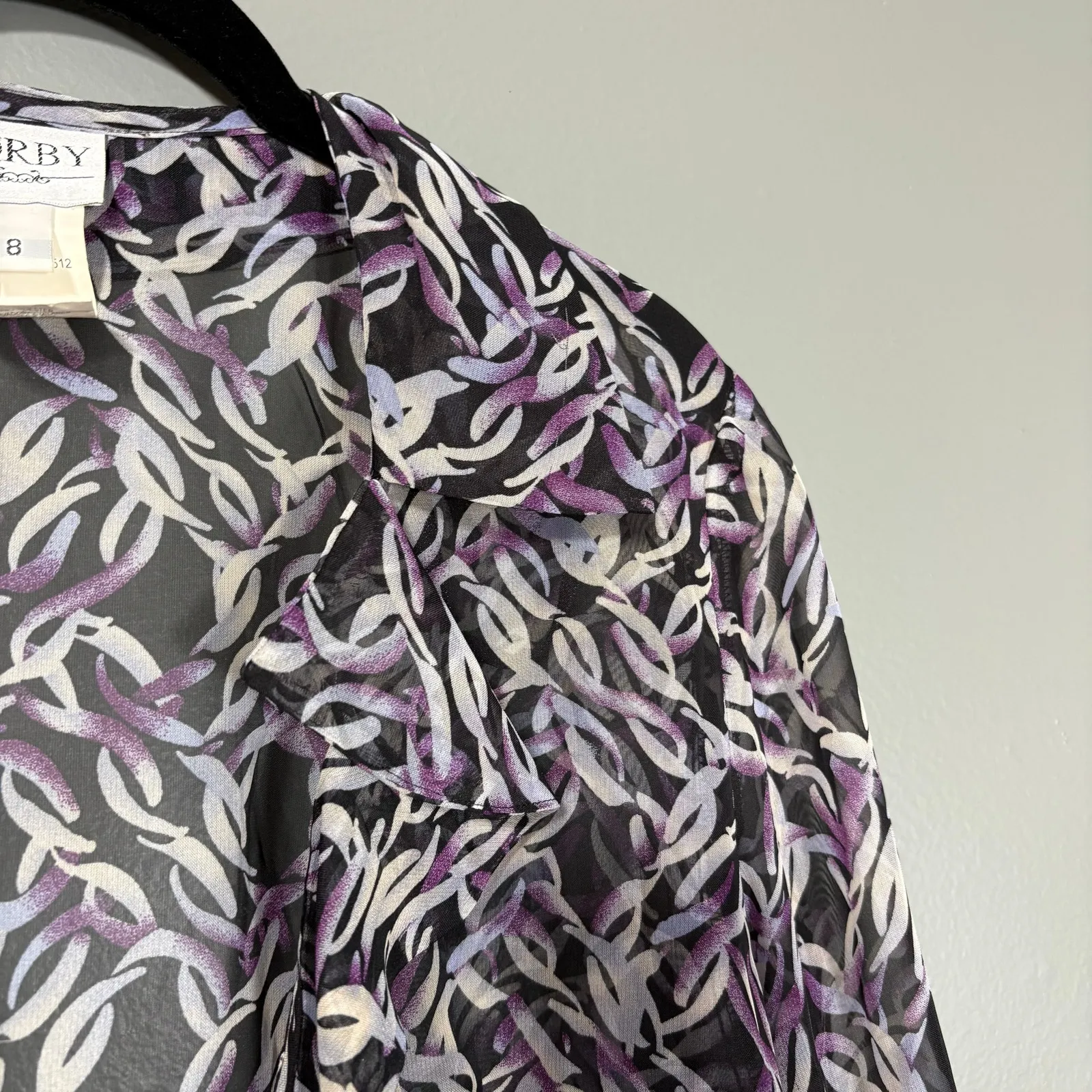 Dorby Women's Vintage Purple Fairycore Semi - Image 2