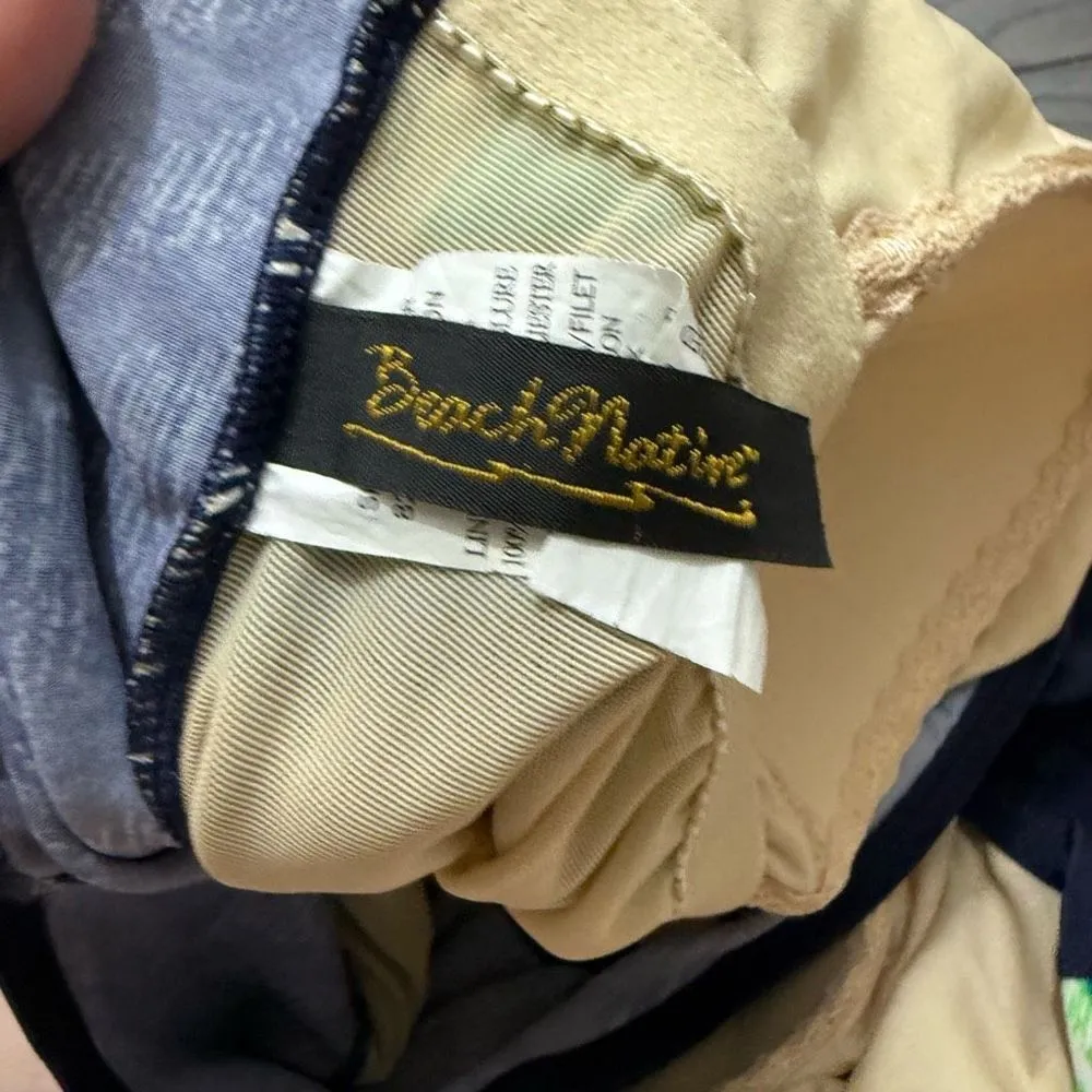 Beach Native Women’s 12 Navy Blue Patterned One Piece Swim - Image 3