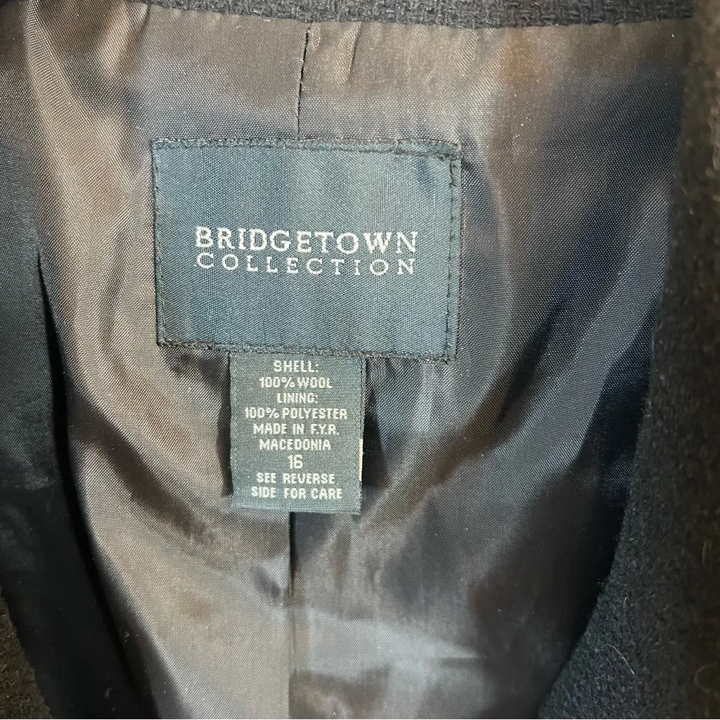 Bridgetown Collection Wool Herringbone Black White Jacket 16 - Image 3