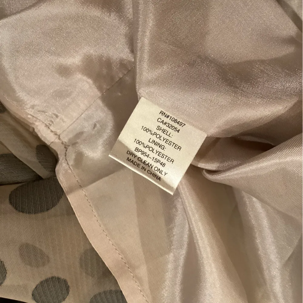 Anthropologie Burlapp polka dot Stripe Brown Black Sleeveless flare Mini dress 8 - Image 9