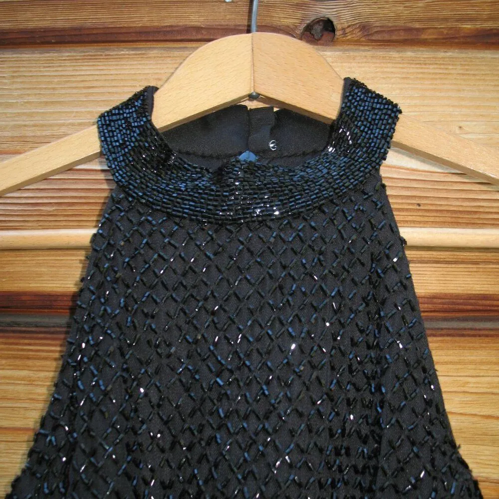 Mac Duggal 5531 HIGH NECK HALTER SLEEVELESS MIDI DRESS Black 2 - Image 9