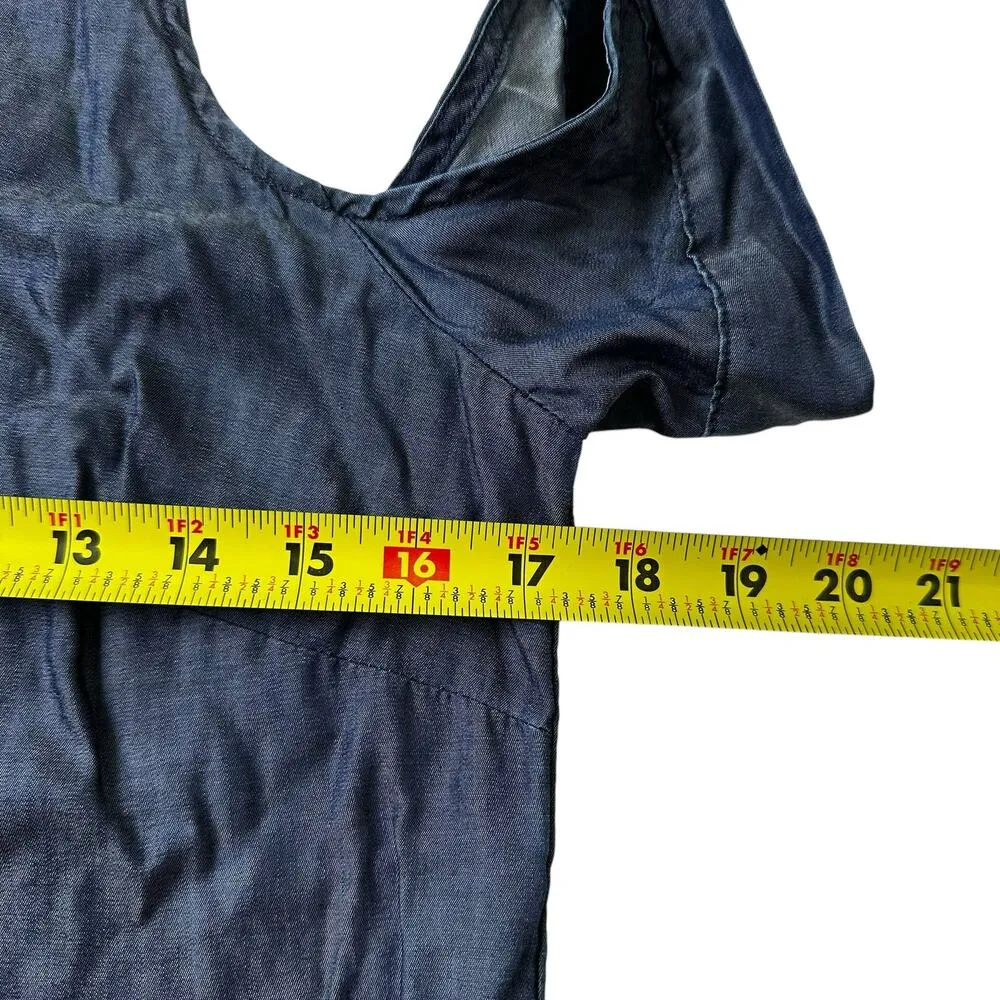 Banana Republic Blue Cold Shoulder Top WOmenBlouse Size Small | 37-45 - Image 7