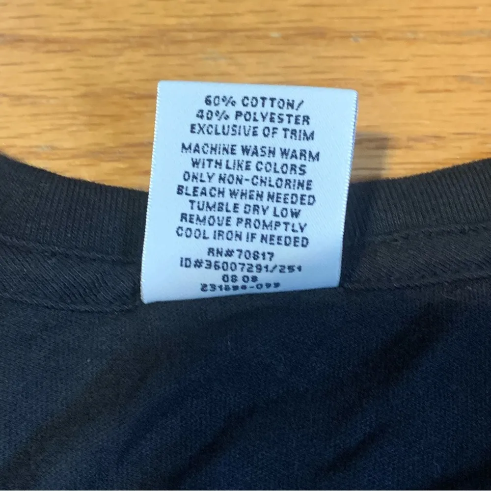 Victoria's Secret PINK Nature Lover 86 Baby Tee Shirt Black Women's Small - Image 6