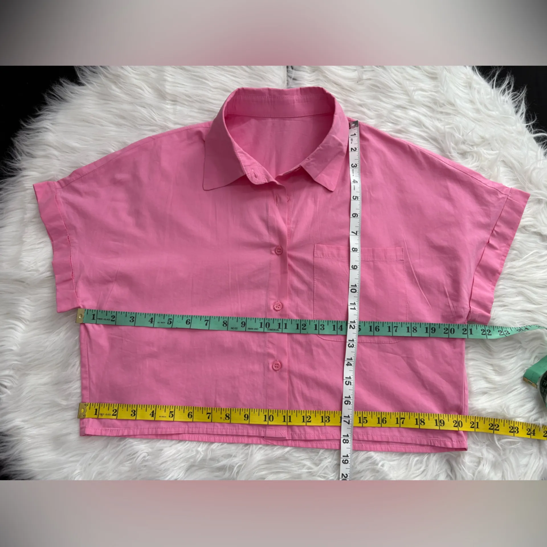 Pink Crop Button - Image 3