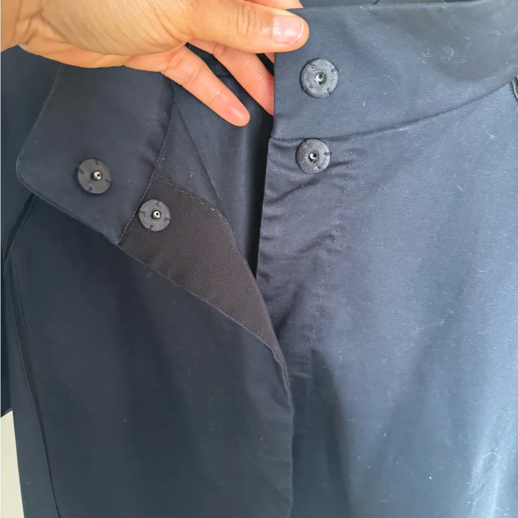 Lafayette 148 cotton blend boxy jacket blouse size medium Black - Image 8