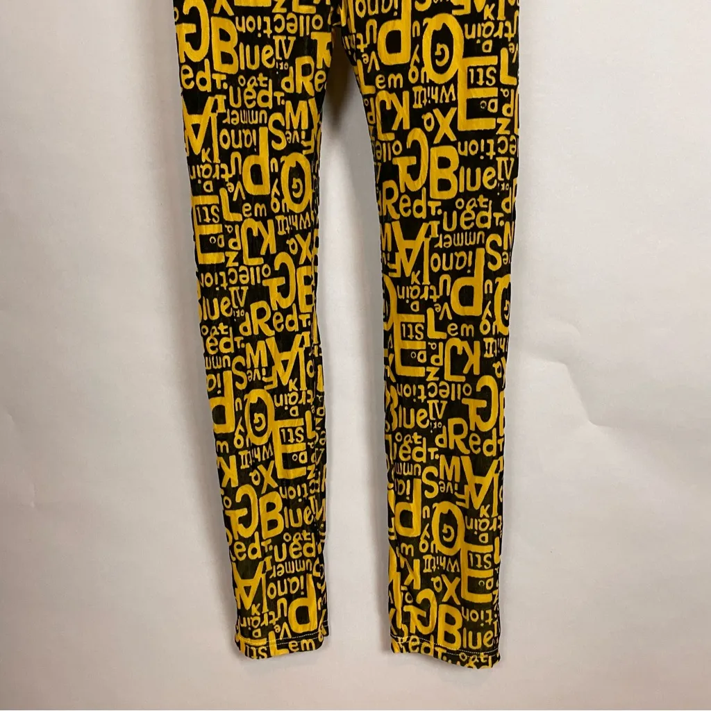 Fashion Brand Company‎ Jumpsuit Wordy Velvet Black Yellow Sheer Halter Medium - Image 10