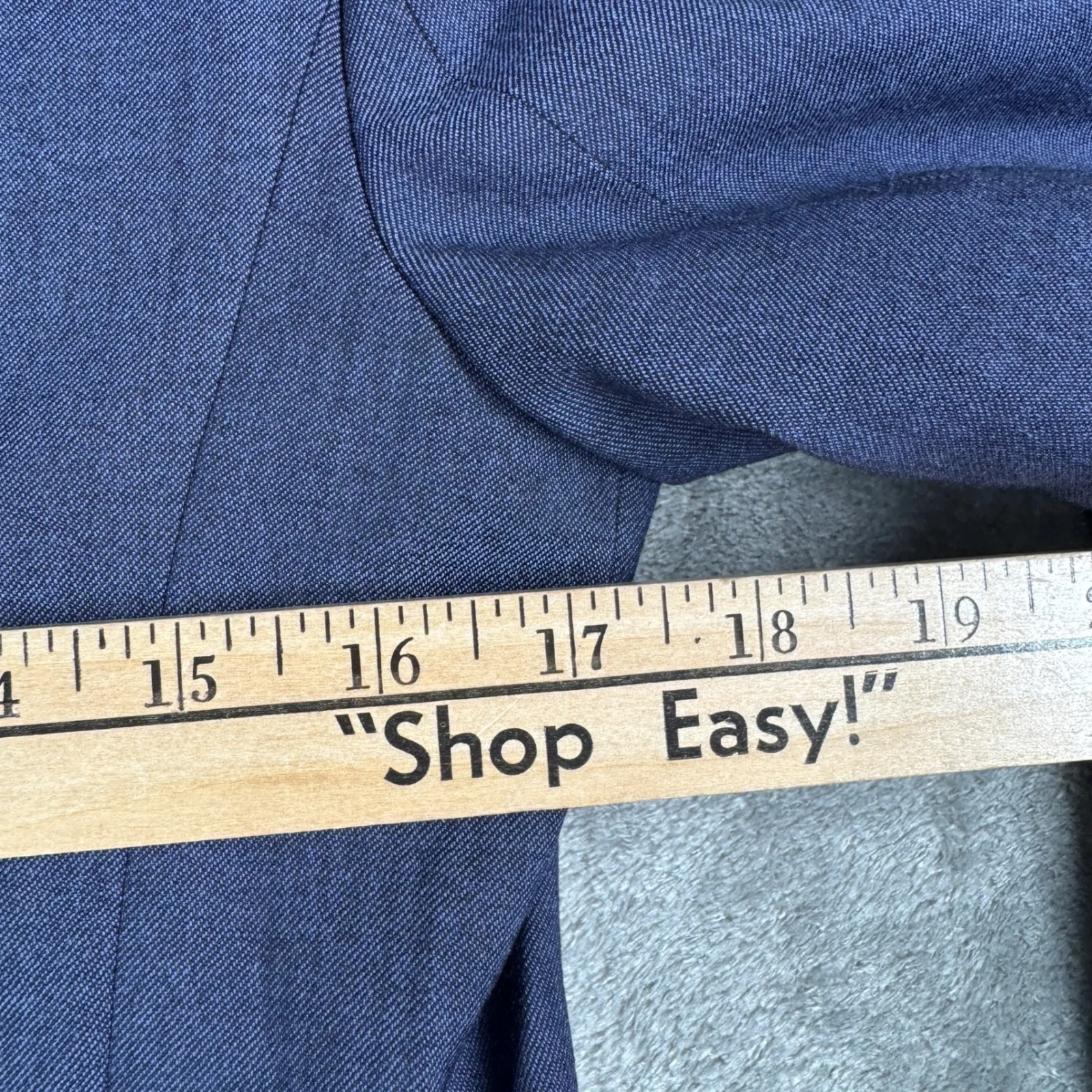 Banana Republic Classic Blazer Womens 4 Navy Wool Blend Workwear Career Office‎ - Image 9