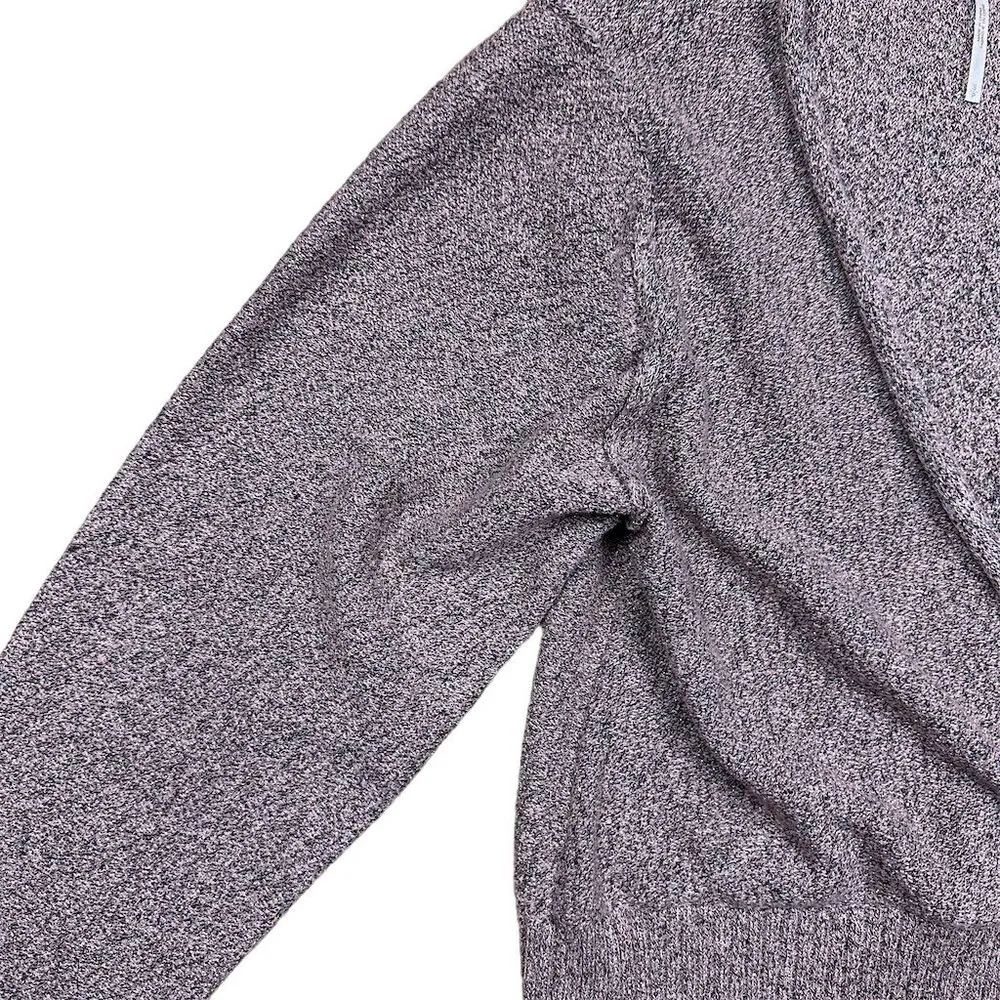 Free People Women's Going for the Gold Faux Wrap Sweater S Rose Metallic Cropped - Image 3