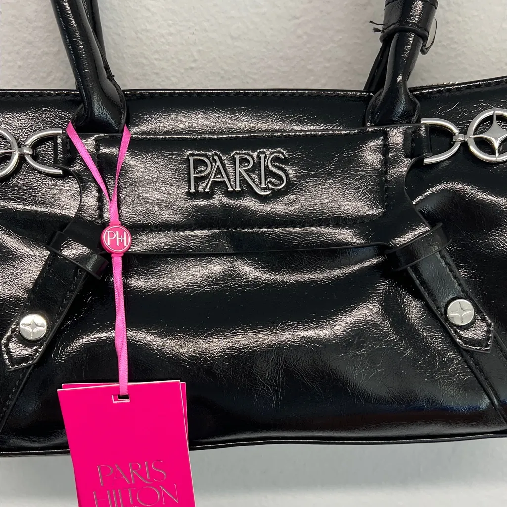 Paris Hilton | Black Shoulder Bag - Image 5