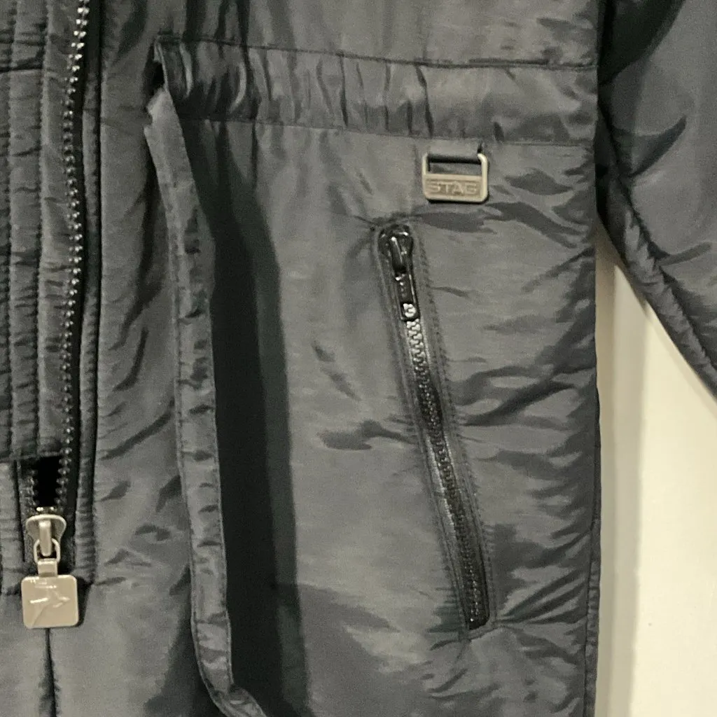 Vintage White Stag Ski Womens Snow Jumpsuit Womens Size 14 Black Snow Suit‎ 80s - Image 6