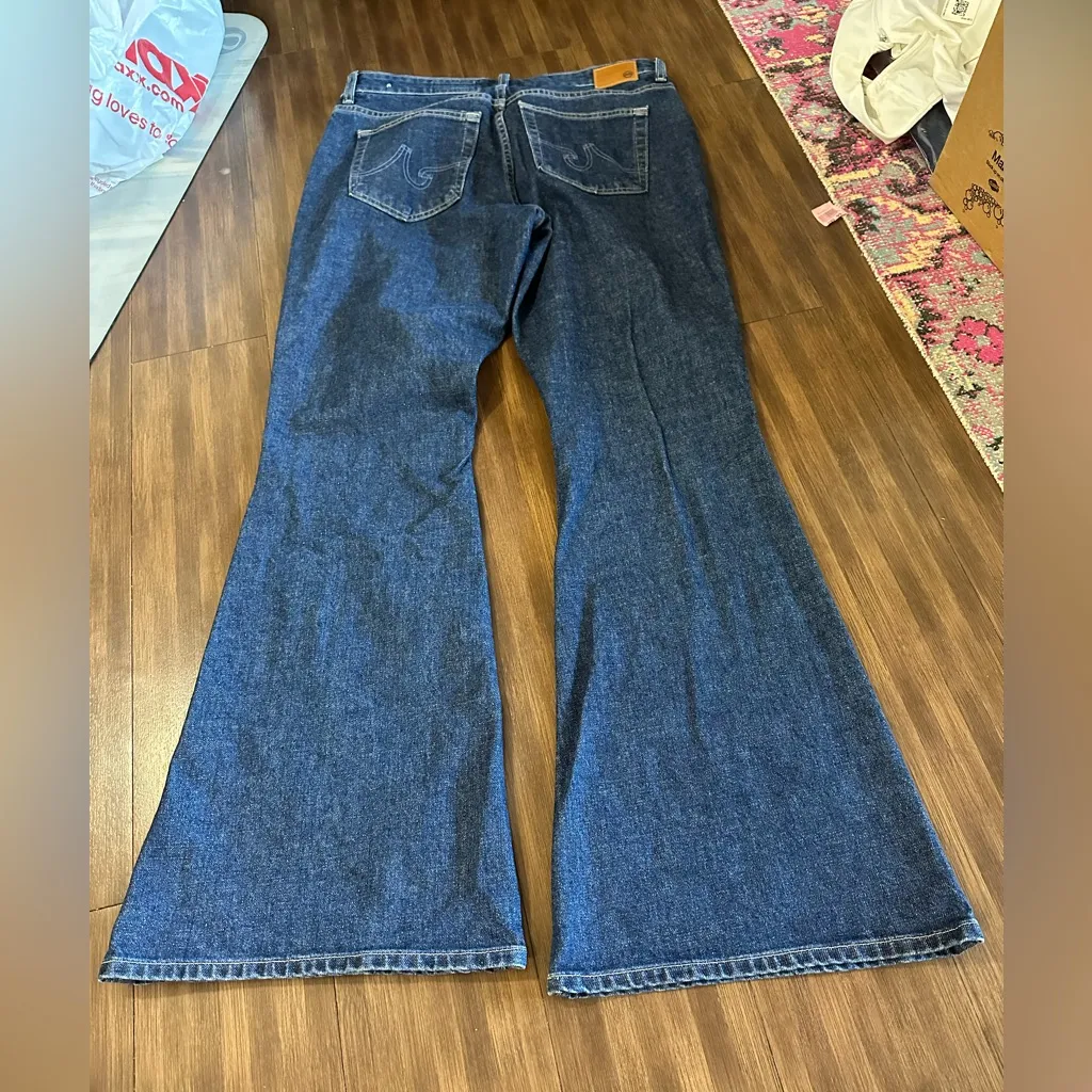 AG jeans Angeline 360 MID-RISE FLARE 360°STRETCH DENIM VBS1D76LABU LAKE BLUE 32R - Image 9