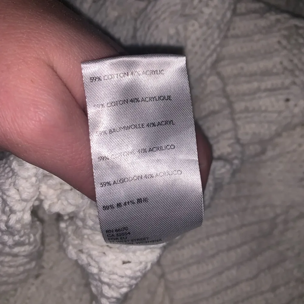 Pilcro Anthropologie Cable Knit Sleeveless Sweater Vest Tank Top Cream White XL - Image 13