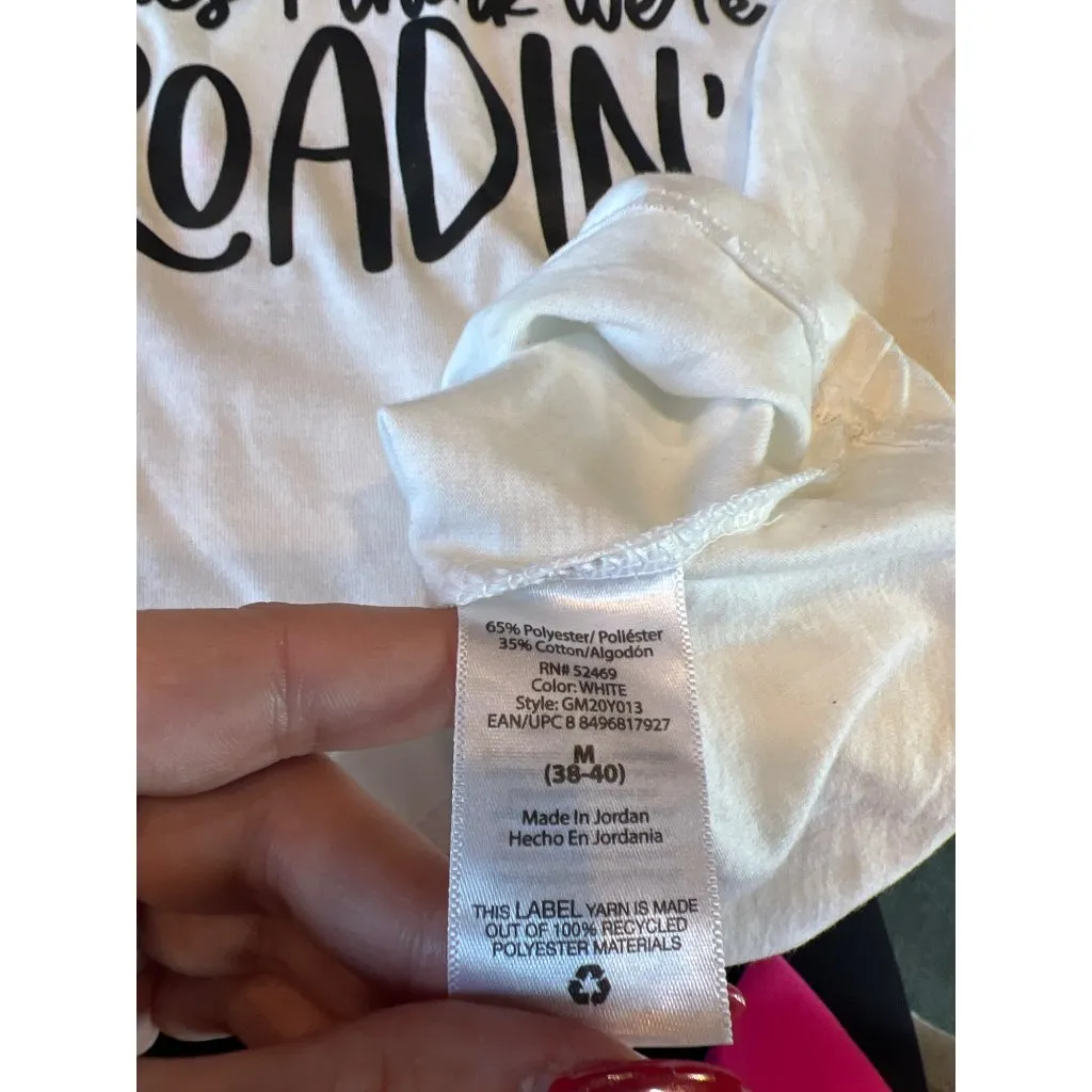 White Graphic Tee Shirt With "Jesus Take The Wheel" Off - Image 4