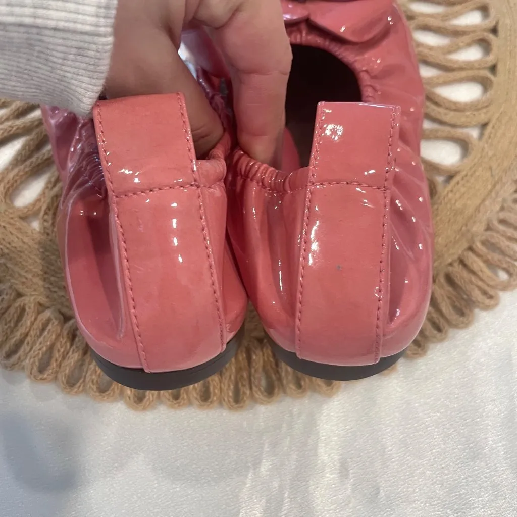 Tory Burch Light Berry Flower Ballet Flats Pink Size 6.5 - Image 11